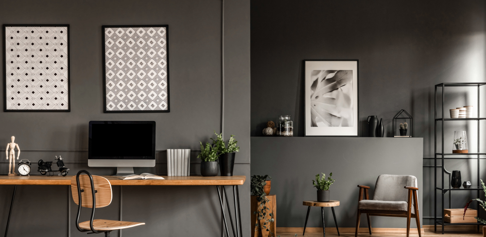 Featured image of post Modern Home Office Ideas Grey : Home office the cabinet designs can be added as a work / study area in the bedrooms attached with wardrobe or individually.