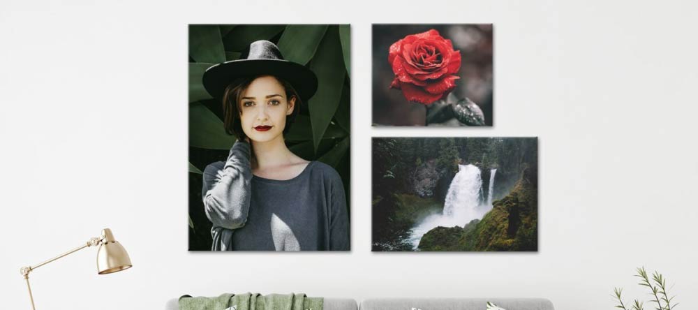 What is a Canvas Print? Canvas Print with Photo of Young Lady.