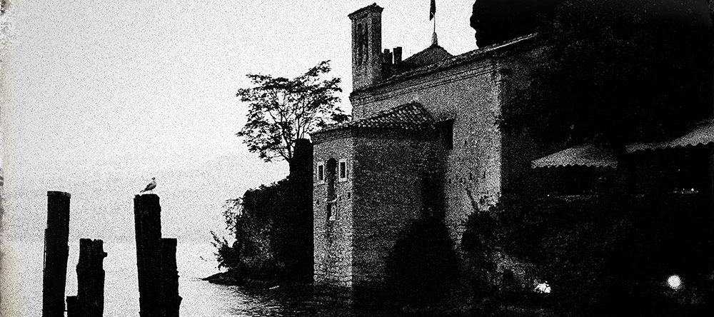 old building near the lake