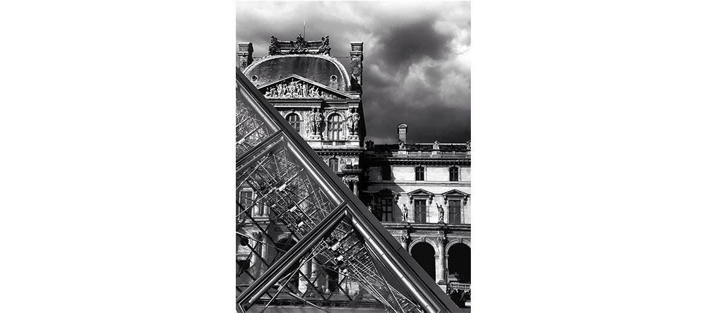 pyramide devant le deflecteur